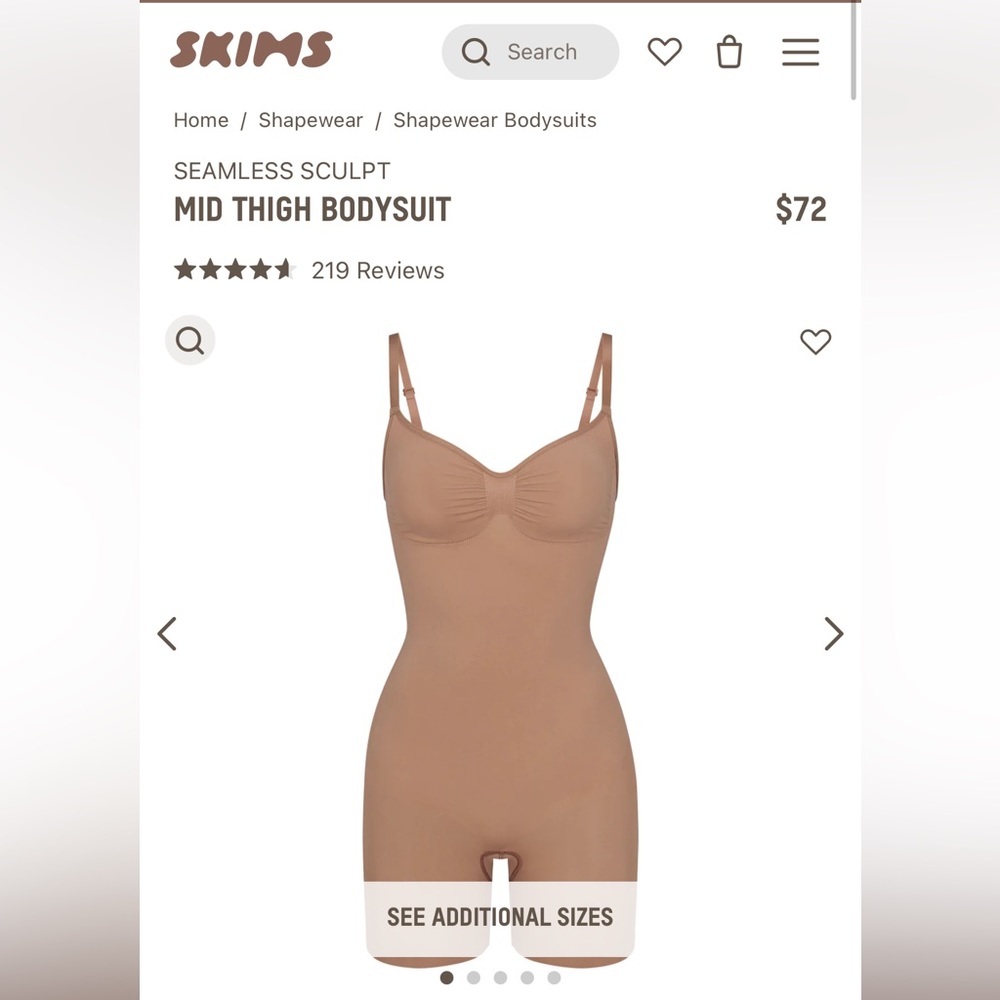 *NEW* SKIMS SEAMLESS SCULPT MID THIGH BODYSUIT